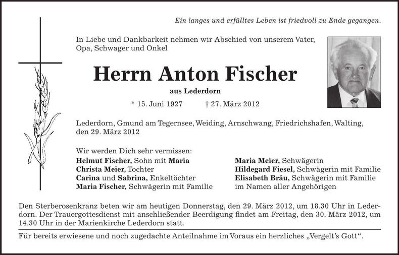 Traueranzeige  