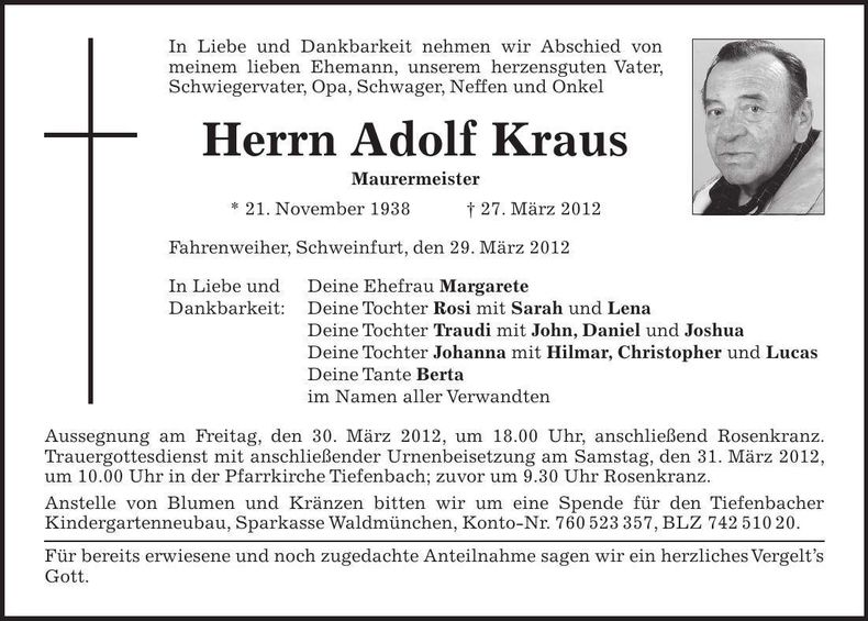 Traueranzeige  