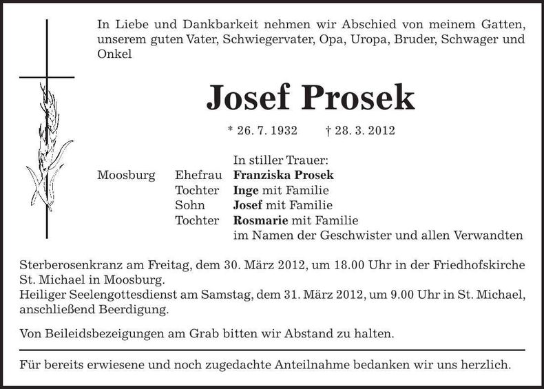 Traueranzeige  