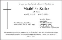 Traueranzeige  
