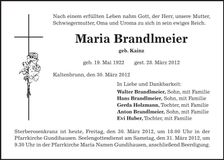 Traueranzeige  