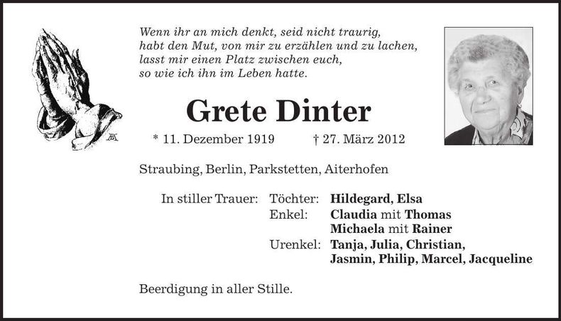 Traueranzeige  