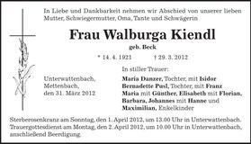 Traueranzeige  