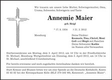 Traueranzeige  