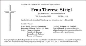 Traueranzeige  