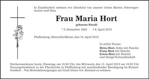 Traueranzeige  
