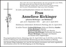 Traueranzeige  