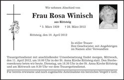 Traueranzeige  