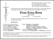 Traueranzeige  
