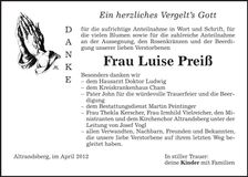 Traueranzeige  