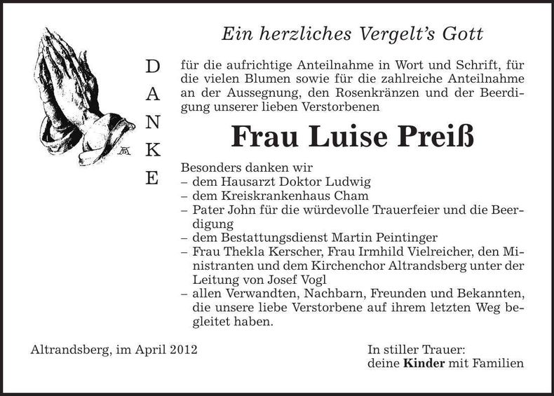 Traueranzeige  