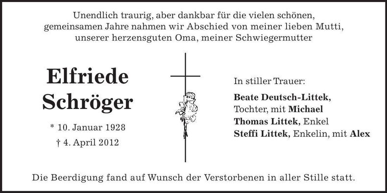 Traueranzeige  