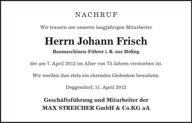 Traueranzeige  