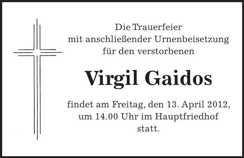Traueranzeige  