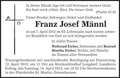 Traueranzeige  