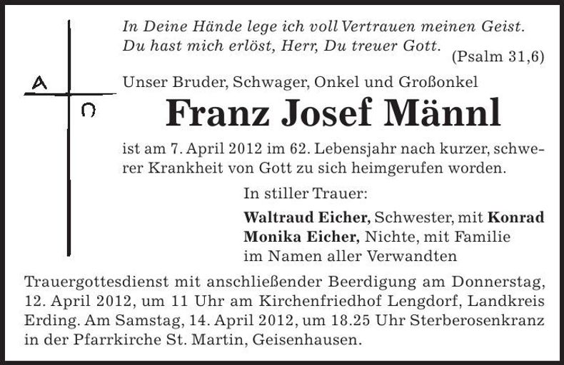 Traueranzeige  