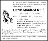 Traueranzeige  