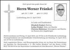Traueranzeige  