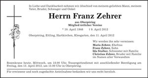Traueranzeige  