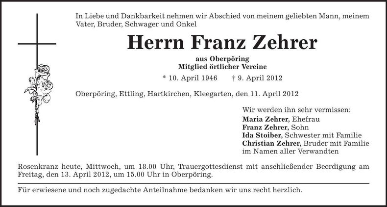Traueranzeige  