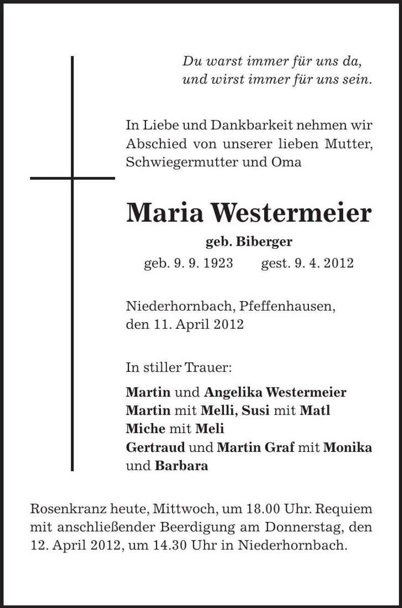 Traueranzeige  
