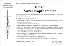 Traueranzeige  