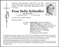Traueranzeige  