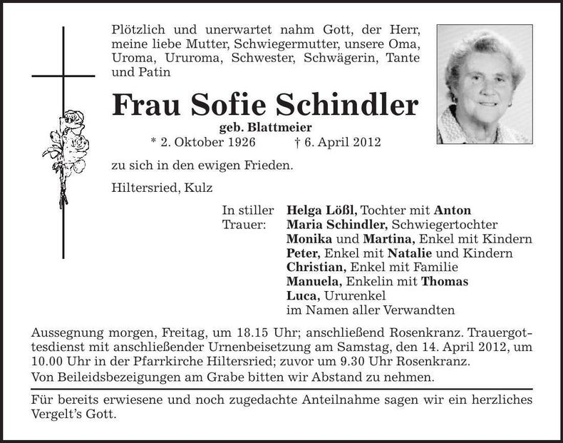 Traueranzeige  