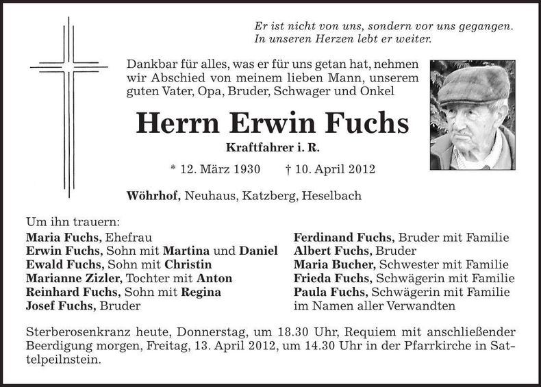 Traueranzeige  
