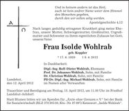 Traueranzeige  