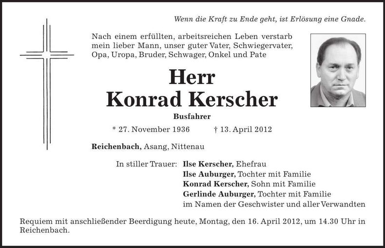 Traueranzeige  