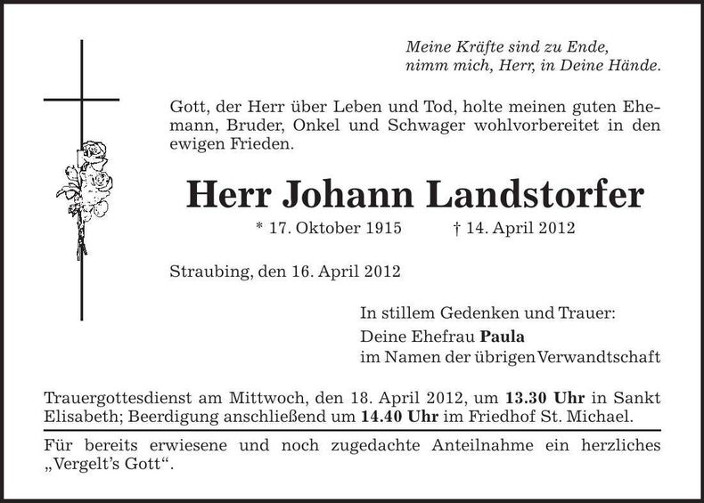 Traueranzeige  