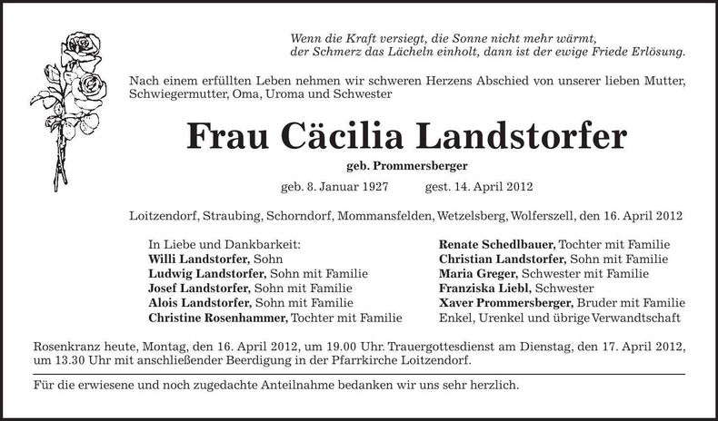 Traueranzeige  