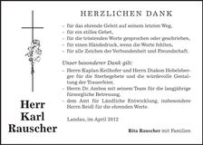 Traueranzeige  