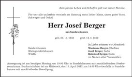 Traueranzeige  