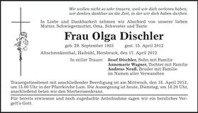 Traueranzeige  