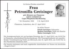 Traueranzeige  