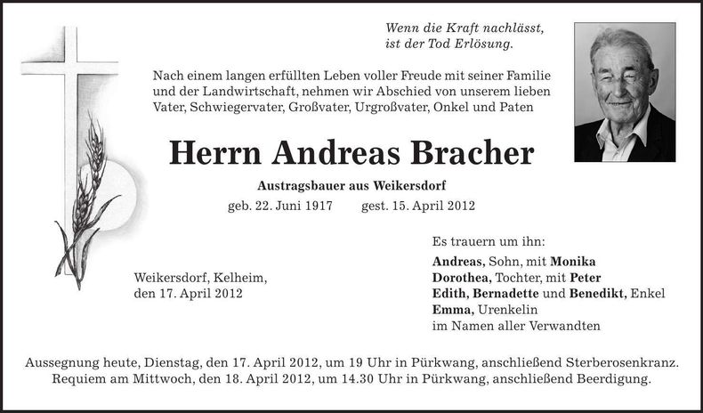 Traueranzeige  