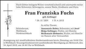 Traueranzeige  