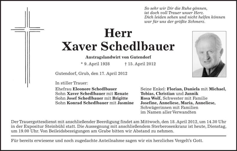 Traueranzeige  