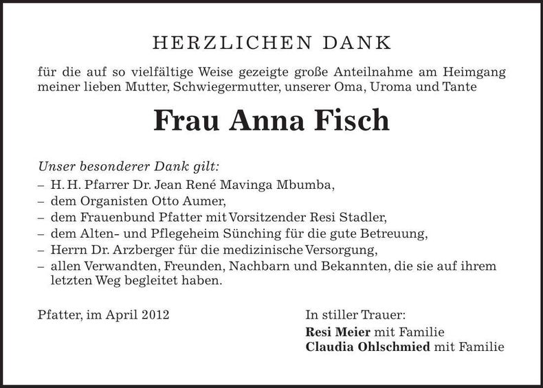 Traueranzeige  