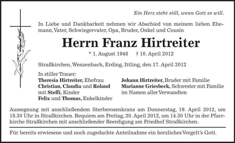 Traueranzeige  