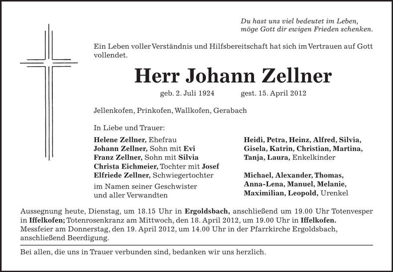 Traueranzeige  
