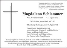 Traueranzeige  