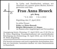 Traueranzeige  