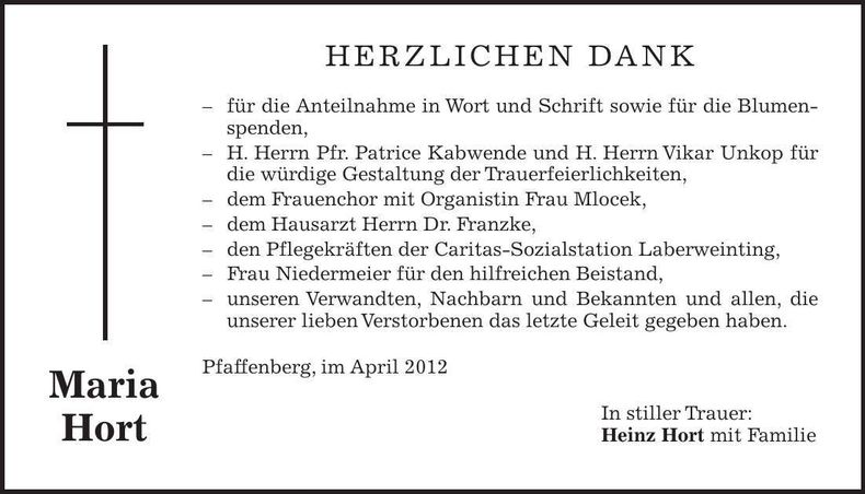 Traueranzeige  