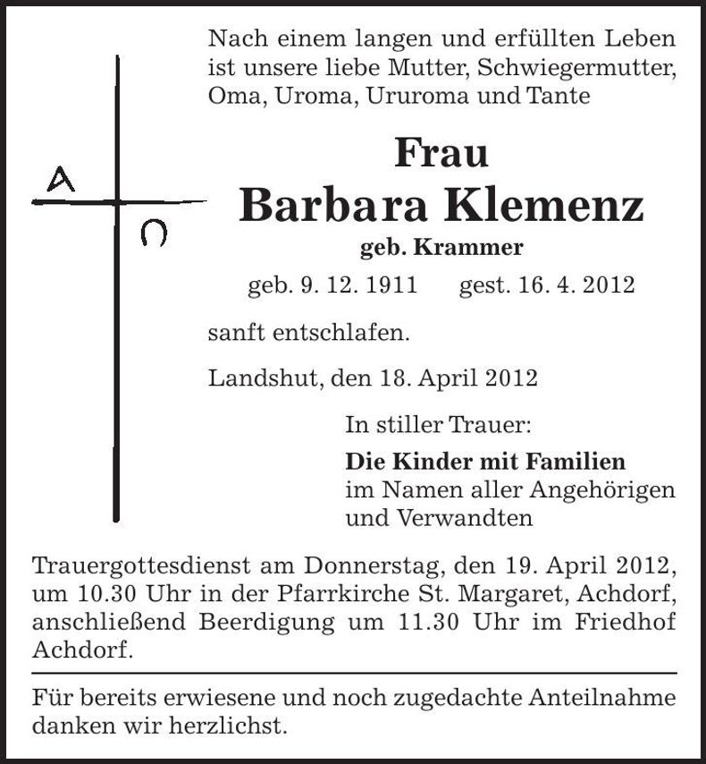 Traueranzeige  