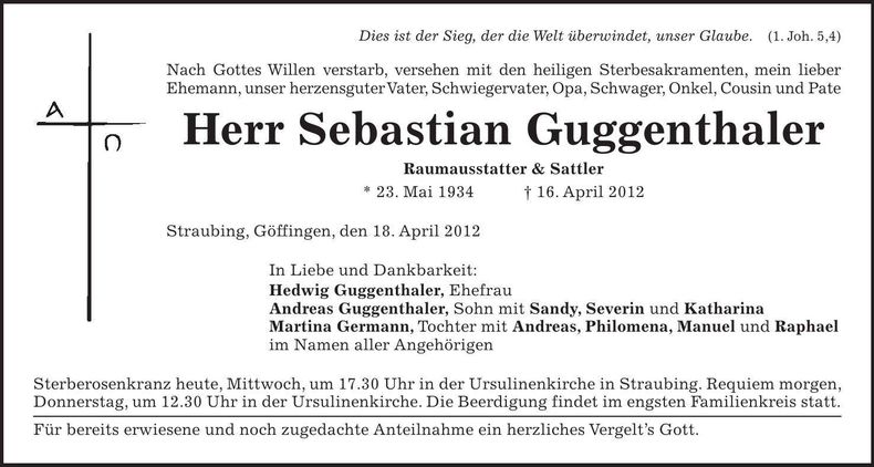 Traueranzeige  