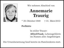 Traueranzeige  