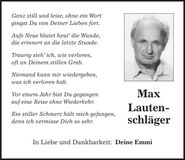 Traueranzeige  